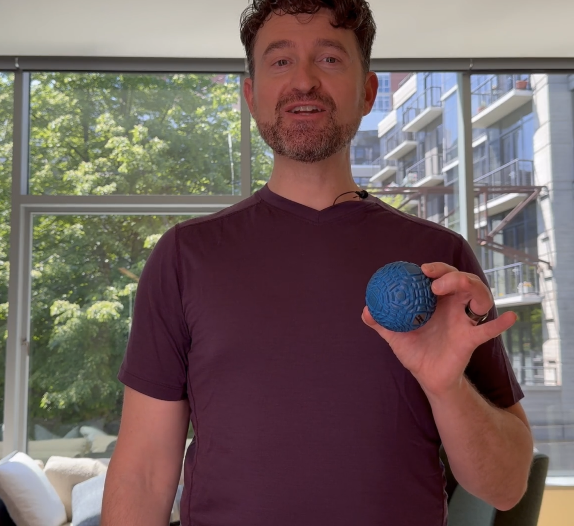 Dr. Seth Hosmer, DC with the Supernova ball